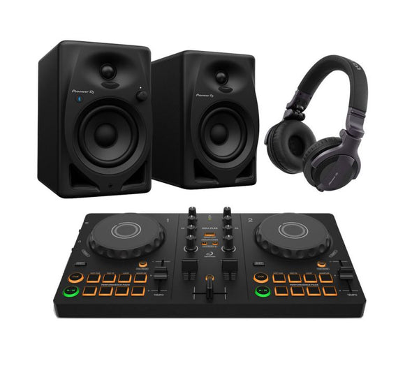 AlphaTheta DDJ-FLX2, DM-50D-BT and HDJ-CUE1 Bundle