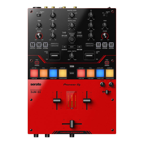 Pioneer DJ DJM-S5 Scratch-Style 2-Channel DJ Mixer