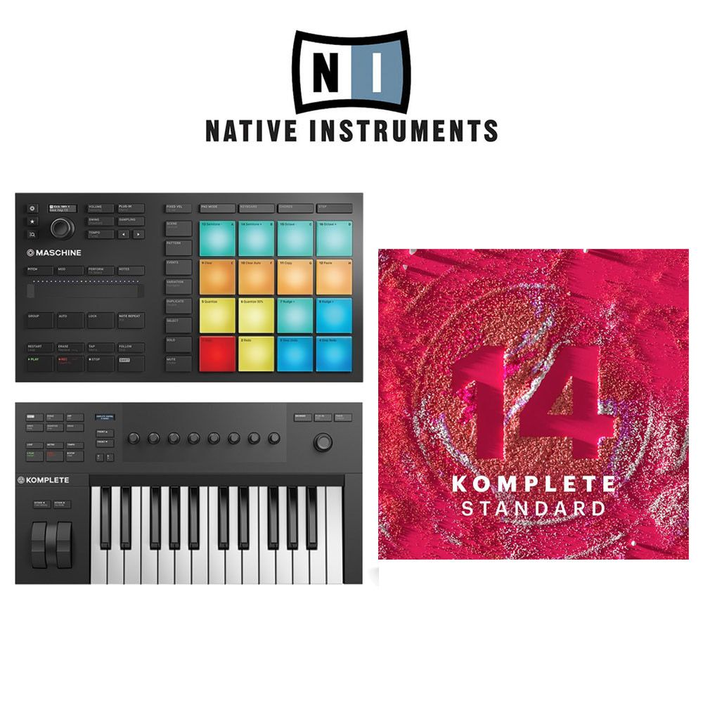 Native Instruments Maschine Mikro MK3, A25, and Komplete 14 Music Prod