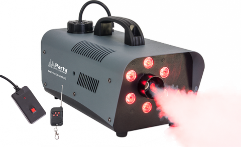 Party Light and Sound PARTY-FOG1200LED Smoke Machine with 6 RGB LEDs