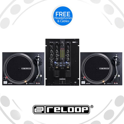 Reloop RP-4000Mk2 Turntable and RMX-22i Mixer DJ Equipment Package