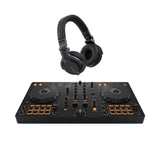 Pioneer DJ DDJ-FLX4 & HDJ-CUE1 DJ Equipment Bundle