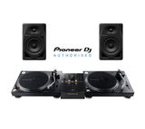 Pioneer DJ PLX-500 Turntable, DM-40D and DJM-250MK2 Package