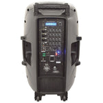 QTX Mixcab-15 Portable PA System 150W with Mixer + USB/SD/FM/BT