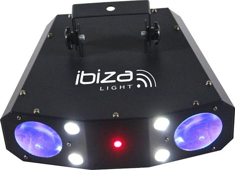 Ibiza Lights Moonflower-Strobe-Laser 3-in-1 Combination Lighting Effect