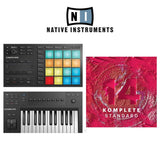 Native Instruments Maschine Mikro MK3, A25, and Komplete 14 Music Production Package