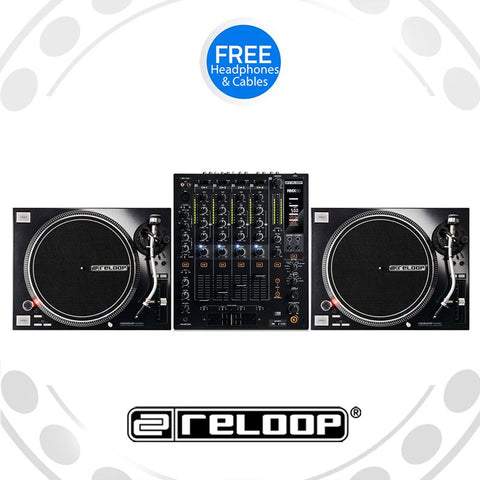 Reloop RP-7000Mk2 Turntable and RMX-60 Mixer DJ Equipment Package